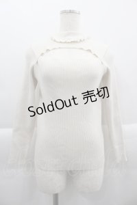Ank Rouge / ハイネックニットトップス  アイボリー I-25-03-29-025-CA-TO-HD-ZI