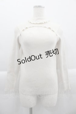 画像1: Ank Rouge / ハイネックニットトップス  アイボリー I-25-03-29-025-CA-TO-HD-ZI