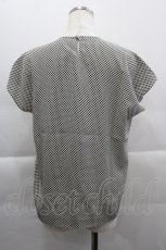 画像2: 【SALE】INGEBORG / ダブルリボンドット半袖ブラウス  黒Ｘアイボリー I-25-03-29-035-LO-BL-HD-ZT051 (2)