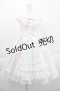 BABY,THE STARS SHINE BRIGHT / Pure Pearl bouquetジャンパースカート  ピンクＸ白 I-25-03-29-047-BA-OP-HD-ZI