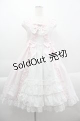 BABY,THE STARS SHINE BRIGHT / Pure Pearl bouquetジャンパースカート  ピンクＸ白 I-25-03-29-047-BA-OP-HD-ZI