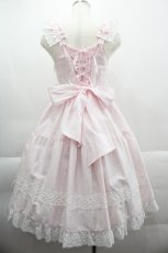画像2: BABY,THE STARS SHINE BRIGHT / Pure Pearl bouquetジャンパースカート  ピンクＸ白 I-25-03-29-047-BA-OP-HD-ZI (2)