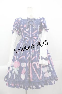 画像1: Angelic Pretty / Candy Ornamentワンピース  ネイビー I-25-04-04-045-AP-OP-HD-ZI