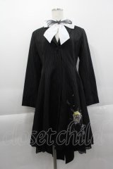 Secret Honey / マニッシュ ワンピース(Tim Burton’s The Nightmare Before Christmasジャック・スケリントンver.) 2 ブラック I-25-04-04-056-CA-OP-HD-ZI