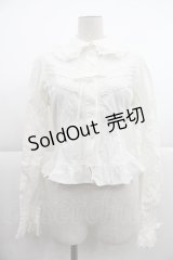BABY,THE STARS SHINE BRIGHT / はしごレースリボンブラウス  生成り I-25-04-04-008-BA-BL-HD-ZI