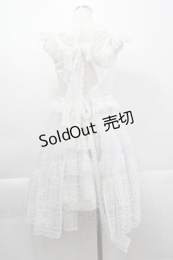 画像2: Moi-meme-Moitie / Church & Roses〜透き徹る秘めやかに交錯する薔薇園の聖壇〜 レースタブリエ  白 I-25-04-04-080-MO-OP-HD-ZI