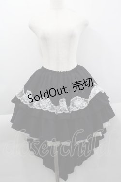 画像1: MARBLE / フリルフィッシュテールスカート  黒Ｘ白 I-25-04-04-092-GO-SK-HD-ZI