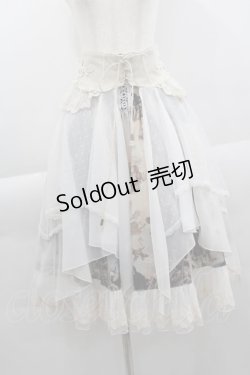 画像1: Ozz oneste / 天使絵画プリントスカート&チュールオーバースカートセット  アイボリー I-25-04-04-093-OO-SK-HD-ZI