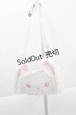 画像1: BABY,THE STARS SHINE BRIGHT /  うさくみゃちゃんのおかおBag  白 I-25-04-04-101-BA-BG-HD-ZI