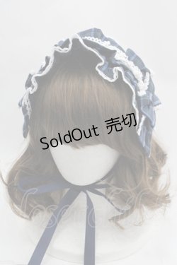画像1: axes femme kawaii / タータンチェックヘッドドレス  ブルー I-25-04-04-110-AX-AC-HD-ZI