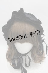 BABY,THE STARS SHINE BRIGHT / HAT スピンドールボンネット  黒 I-25-04-04-112-BA-AC-HD-ZI