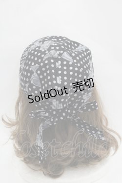 画像2: PINK HOUSE / 水玉りぼんプリントキャップ  ブラック I-25-04-04-117-LO-AC-HD-ZI