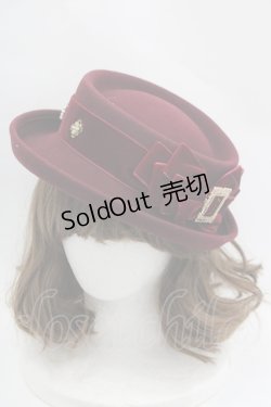 画像1: 星箱works / 魔女の庭 魔法の果実 ベルベットリボン帽子  ワイン I-25-04-04-119-PU-AC-HD-ZI