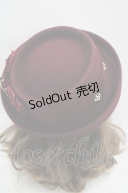 画像2: 星箱works / 魔女の庭 魔法の果実 ベルベットリボン帽子  ワイン I-25-04-04-119-PU-AC-HD-ZI