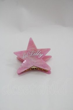 画像1: lilLilly / スターヘアクリップ  ピンク I-25-04-04-122-LO-ZA-HD-ZI