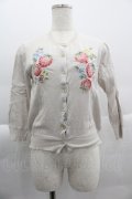 Jane Marple Dans Le Salon / Strawberry embroidery cardigan  アイボリー I-25-04-04-018-JM-TO-HD-ZI