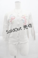 Jane Marple Dans Le Salon / Strawberry embroidery cardigan  アイボリー I-25-04-04-018-JM-TO-HD-ZI