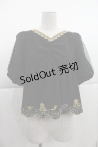 axes femme POETIQUE / Disneyアラジンブラウス M ブラック I-25-04-04-003-AX-BL-HD-ZI