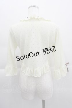 画像2: axes femme / たんぽぽ刺繍ニットボレロ  イエロー I-25-04-04-031-AX-TO-HD-ZI