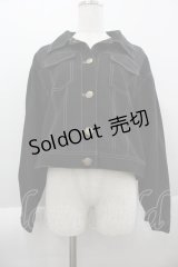 axes femme POETIQUE / バックプリーツブルゾン  黒 I-25-04-04-039-AX-JA-HD-ZI
