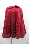 mille fille closet by LODISPOTTO / Fairyリュバンポンチョコート  M レッド I-25-04-04-040-LO-CO-HD-C045