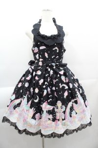 Angelic Pretty / MilkyPlanetジャンパースカート  黒 I-25-04-04-041-AP-OP-HD-ZI