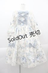 axes femme kawaii / アンティークローズ柄ワンピース  アイボリー I-25-04-07-063-AX-OP-HD-ZI