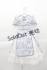 星箱works / 青華磁　ショートワンピース  ネイビーＸ白 I-25-04-07-066-PU-OP-HD-ZI