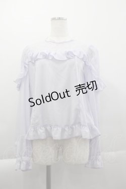 画像1: Angelic Pretty / Lacy Frillブラウス  ラベンダー I-25-04-07-007-AP-BL-HD-ZI