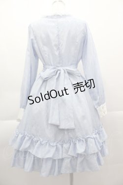 画像2: Pina sweetcollection / ローズジャガードワンピース  サックスＸ白Ｘネイビー I-25-04-07-070-LO-OP-HD-ZI