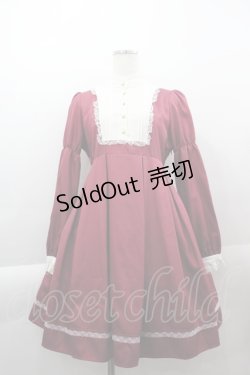 画像1: Amavel / Antique Chapel の聖歌隊ワンピース  ボルドーＸ白 I-25-04-07-073-CA-OP-HD-ZI
