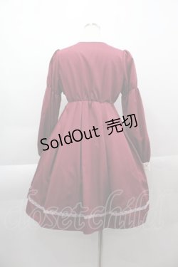 画像2: Amavel / Antique Chapel の聖歌隊ワンピース  ボルドーＸ白 I-25-04-07-073-CA-OP-HD-ZI