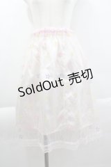 Nile Perch / スター刺繍チュールスカート  ピンク I-25-04-07-092-LO-SK-HD-ZI