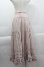 画像2: PINK HOUSE / リボンいっぱいフリルスカート  ピンク I-25-04-07-097-LO-SK-HD-ZI (2)