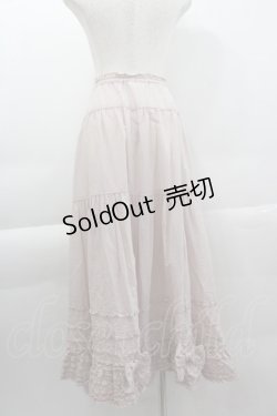 画像2: PINK HOUSE / リボンいっぱいフリルスカート  ピンク I-25-04-07-097-LO-SK-HD-ZI