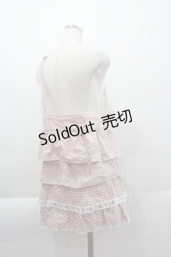 画像1: PINK HOUSE / ギンガムパッチワークバッグ  ピンクＸ白 I-25-04-07-109-LO-BG-HD-ZI