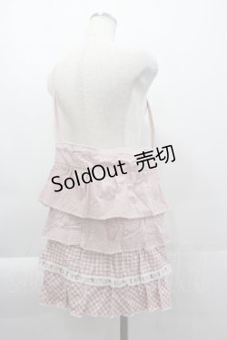 画像2: PINK HOUSE / ギンガムパッチワークバッグ  ピンクＸ白 I-25-04-07-109-LO-BG-HD-ZI