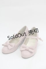 axes femme kawaii / ローヒールリボンパンプス L ピンク I-25-04-07-118-AX-SH-HD-ZI