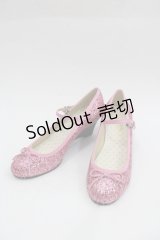 Emily Temple cute / グリッターバレエシューズ 23.5CM ピンク I-25-04-07-125-ET-ZA-HD-ZI