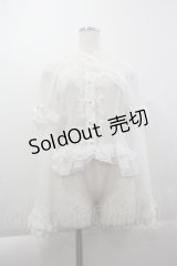 BABY,THE STARS SHINE BRIGHT / シフォン姫袖後ろシャーリングブラウス  白 I-25-04-07-002-BA-BL-HD-ZI