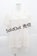 Cherir la femme / アリクイ柄トップス M ピンク I-25-04-07-019-LO-TO-HD-ZI