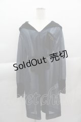 MILKBOY / シースルーパーカー  青Ｘ黒 I-25-04-07-026-MB-TO-HD-ZI