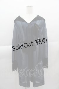 MILKBOY / シースルーパーカー  青Ｘ黒 I-25-04-07-026-MB-TO-HD-ZI