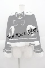 BABY,THE STARS SHINE BRIGHT / 【受注生産】ハートリボンショートコート  黒Ｘ白 I-25-04-07-027-BA-CO-HD-ZI