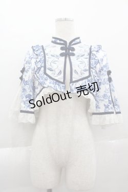 画像1: 星箱works / 青華磁ケープ  青Ｘ白 I-25-04-07-034-PU-JA-HD-ZI