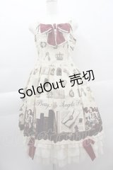 Angelic Pretty / Victorian Letterロングジャンパースカート  アイボリー I-25-04-07-048-AP-OP-HD-ZI