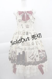 Angelic Pretty / Victorian Letterロングジャンパースカート  アイボリー I-25-04-07-048-AP-OP-HD-ZI