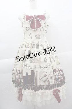 画像1: Angelic Pretty / Victorian Letterロングジャンパースカート  アイボリー I-25-04-07-048-AP-OP-HD-ZI
