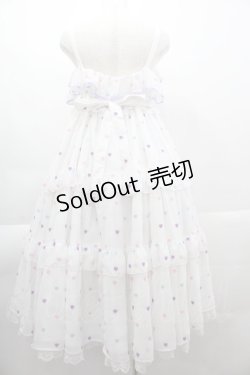 画像2: Angelic Pretty / Candy Petit Heartジャンパースカート  白 I-25-04-07-049-AP-OP-HD-ZI