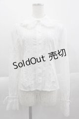 BABY,THE STARS SHINE BRIGHT / 後ろピンタックブラウス  白 I-25-04-10-001-BA-BL-HD-ZI